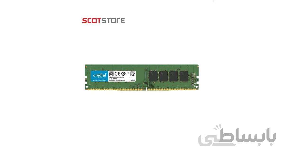 رم دسکتاپ DDR4 تک کاناله ۲۶۶۶ مگاهرتز CL17 کروشیال ظرفیت ۱۶ گیگابایت