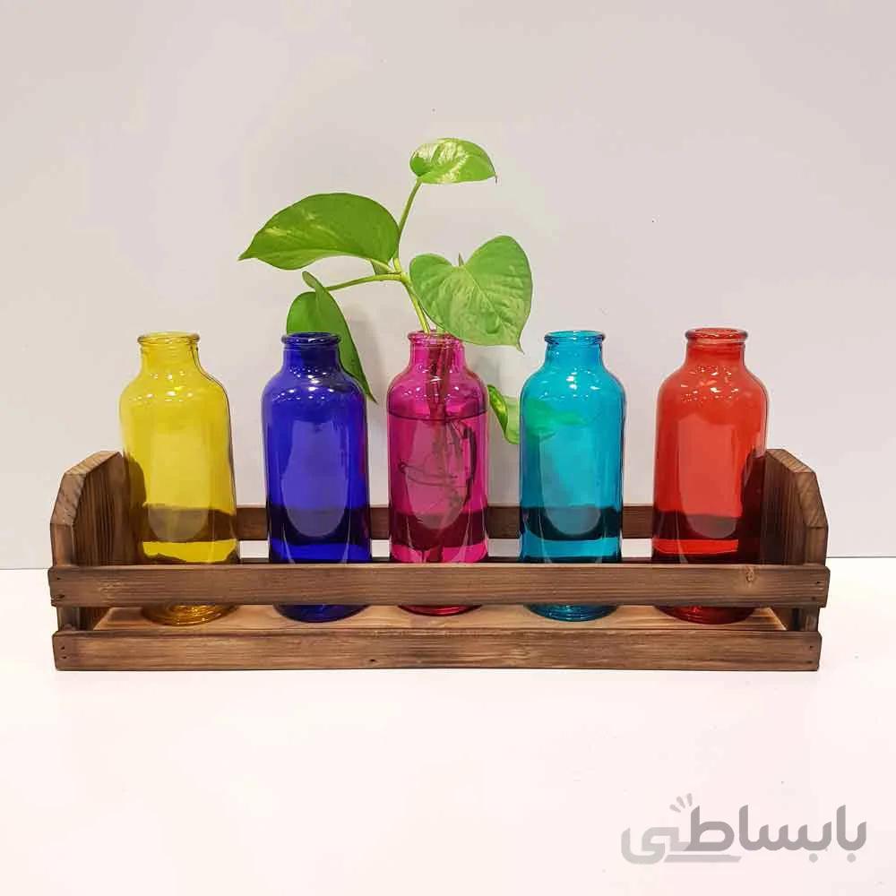 باکس چوبی رومیزی رنگ قهوه ای