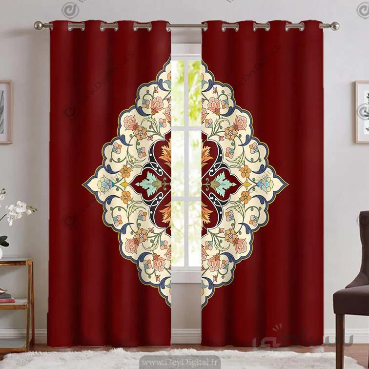 پرده پانچی سه بعدی سنتی PK-4952