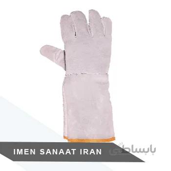 دستکش تمام چرم گاوی بلند