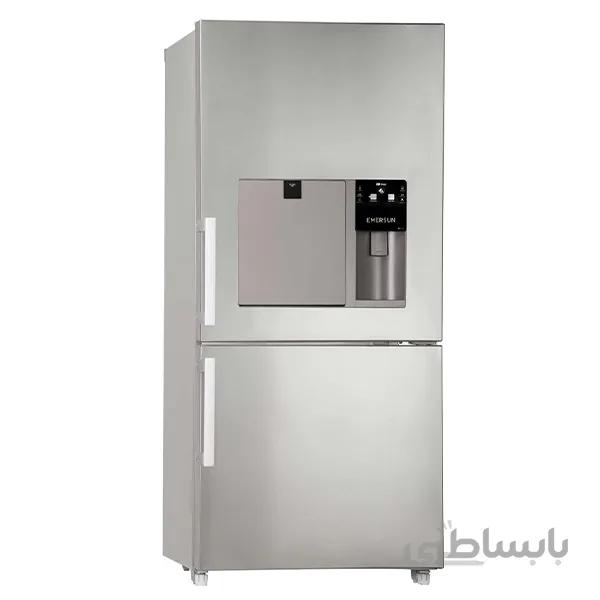 یخچال فریزر بالا پایین 27 فوت امرسان مدل BFN27D502-WB5 ا Emersun 27-foot refrigerator-freezer model BFN27D502-WB5