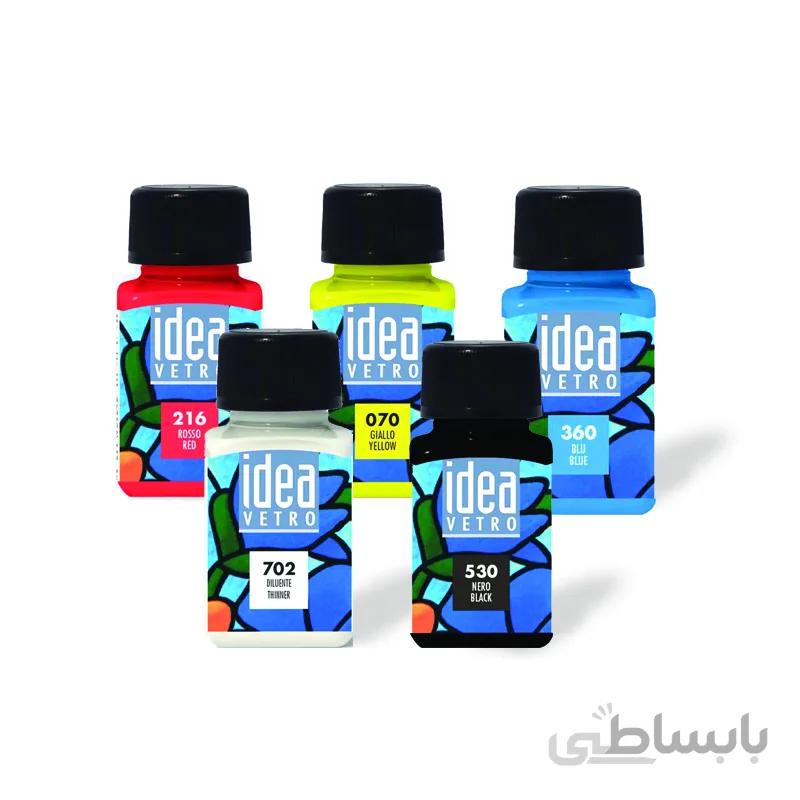 رنگ شیشه ویترای 60ml آيديا