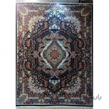 فرش ماشینی پرشین مشهد طرح 25001 سورمه ای