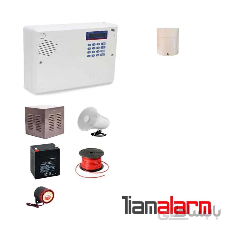 پکیج دزدگیر اماکن با سیم مدل سایلکس سیمکارتی و تلفنی SG8PR1