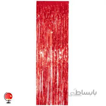 پرده بک گراند متالایز رنگ قرمز