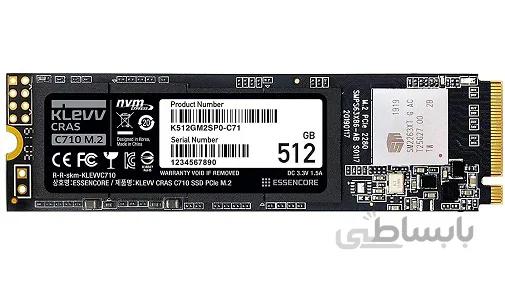 حافظه SSD اینترنال کلو مدل CRAS C710 M.2 2280 ظرفیت 512 گیگابایت ا CRAS C710 M.2 2280 512GB Internal SSD Drive