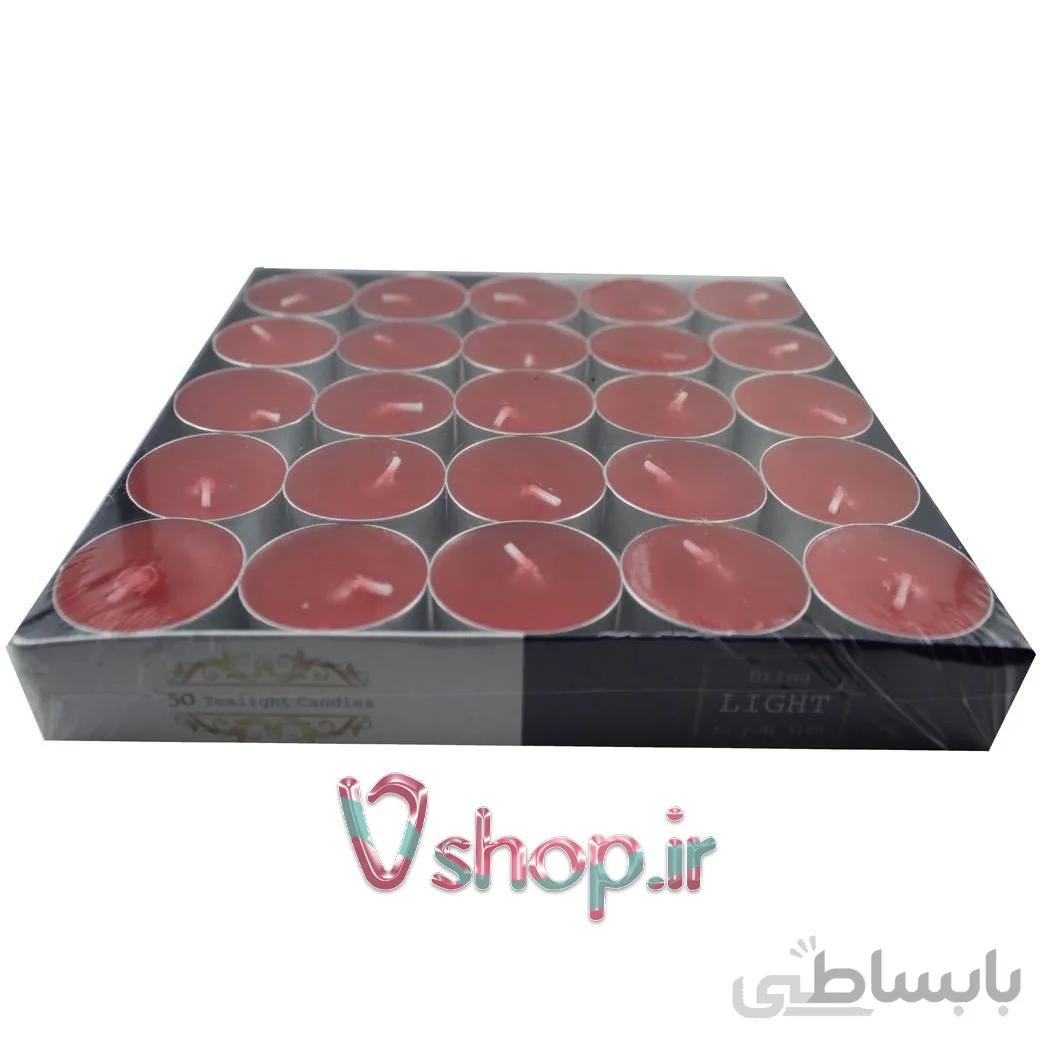 شمع وارمر 50عددی یانار رنگ قرمز
