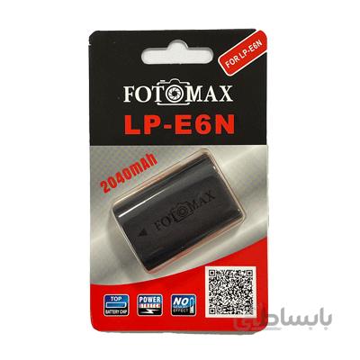 باتری دوربین کانن Fotomax LP-E6N با ظرفیت 2040 میلی آمپر کد 282570