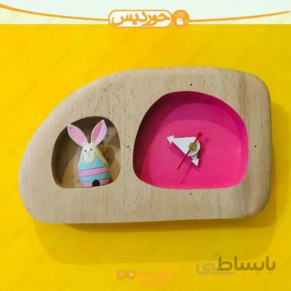 ساعت کودک کد R1 خرگوش راه راه (افقی منحنی)