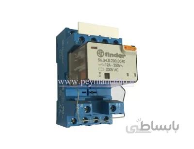 رله فیندر (آمپر بالا) 230 ولت AC چهار کنتاکت (Finder(56.34