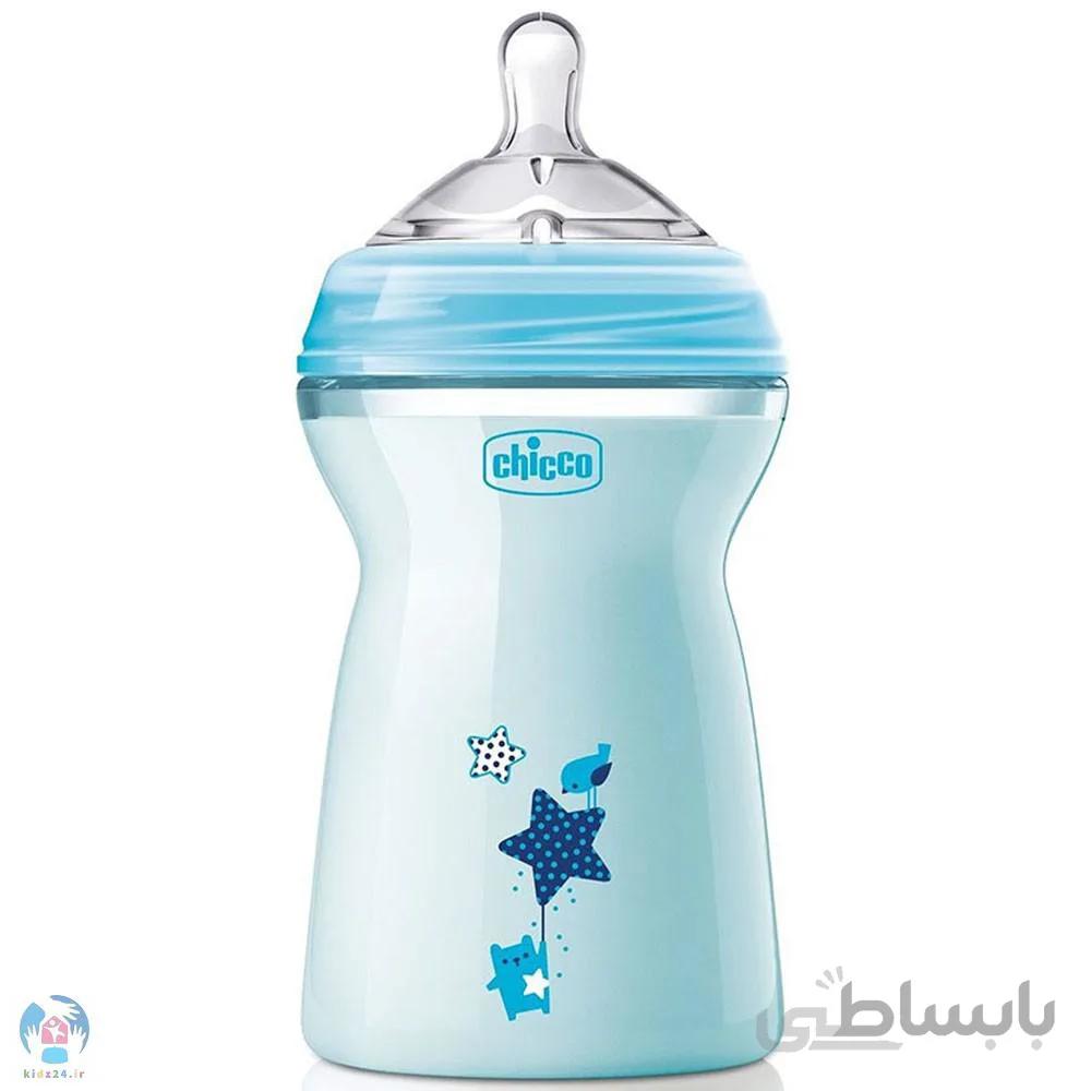 شیشه شیر ۶ماهگی چیکو نچرال ۳۳۰ میلی لیتر