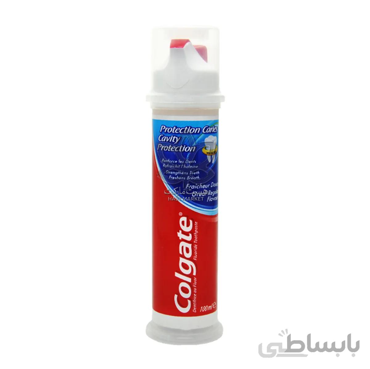 خمیر دندان ضد پوسیدگی ۱۰۰ میل پمپی کولگیت – colgate