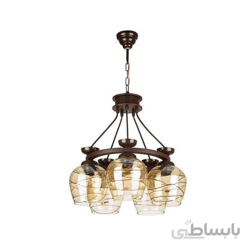 لوستر 5 شعله چشمه نور مدل G575/5