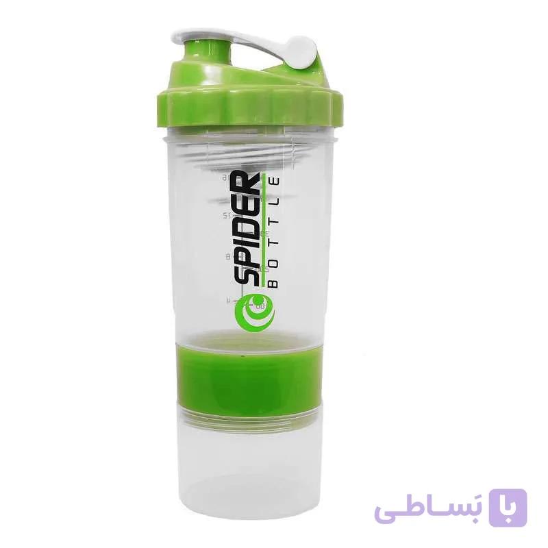 شیکر 3 تکه اسپایدر مدل Glass ظرفیت 0.5 لیتر