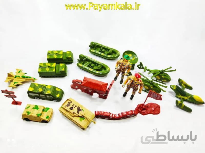 ست اسباب بازی جنگی (13 تیکه جعبه دار)