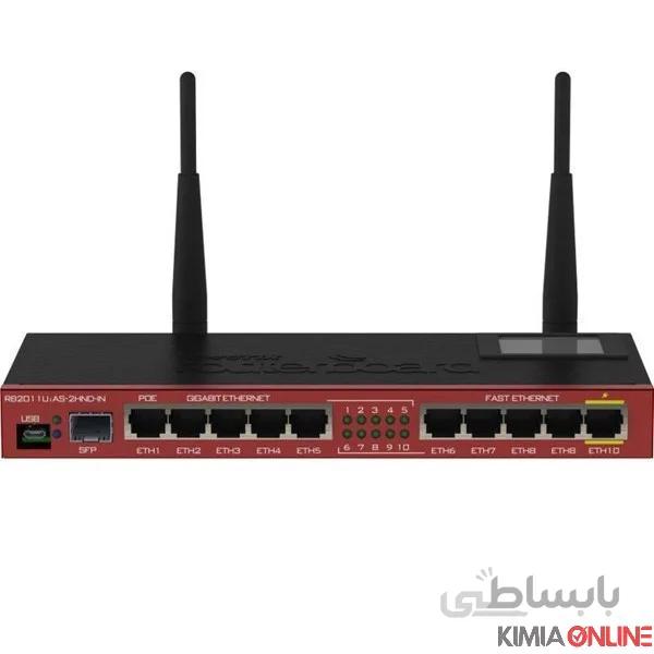 روتر بی‌سیم میکروتیک مدل RB2011UiAS-2HnD-IN ا RB2011UiAS-2HnD-IN 2.4GHz Wireless Router