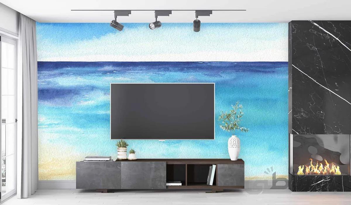 پوستر دیواری نقاشی دریا W10036200