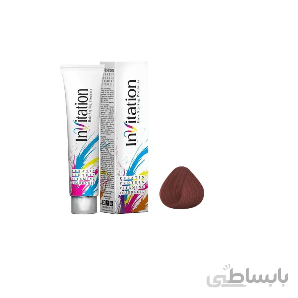رنگ مو اینویتیشن شماره 4.62حجم 120 میلی لیتر رنگ بلوطی قرمز تیره