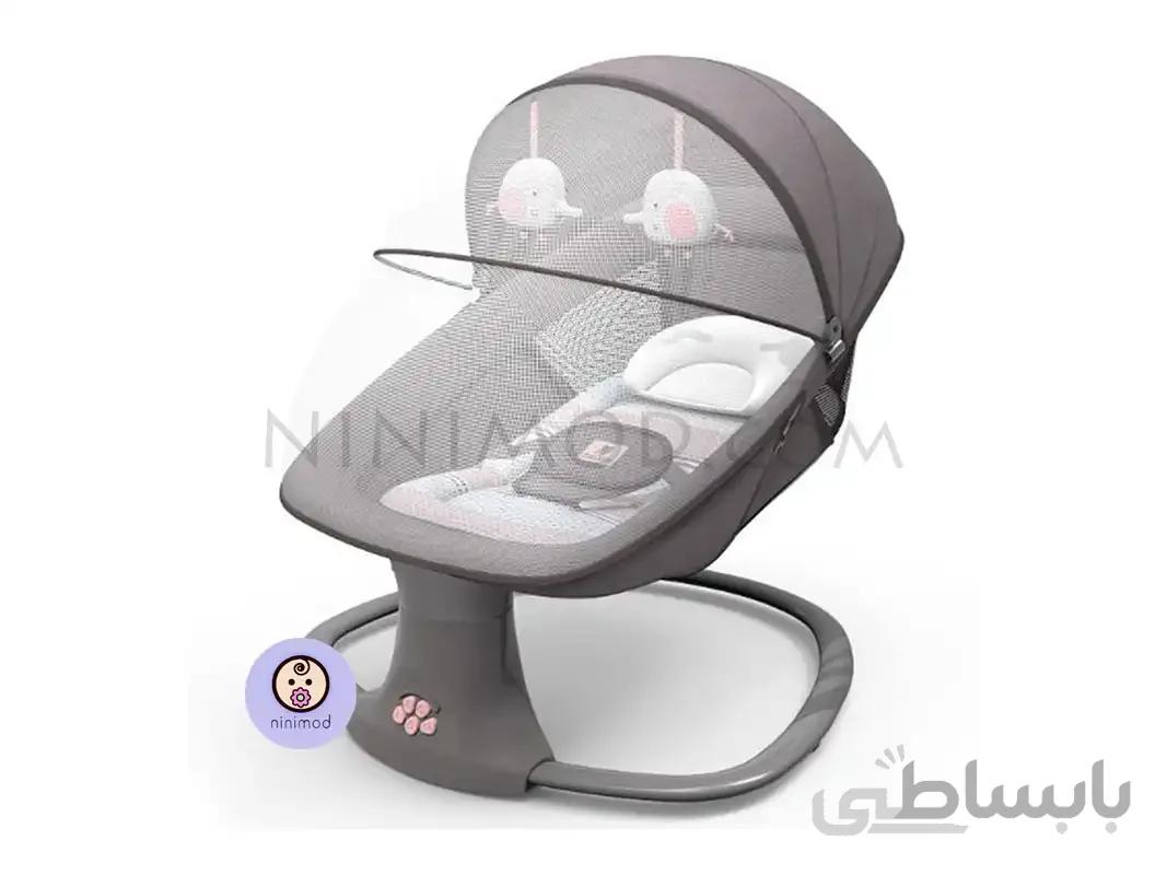 گهواره موزیکال نوزاد چند منظوره مستلا رنگ بژ