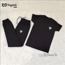 ست تیشرت شلوار مشکی BMW