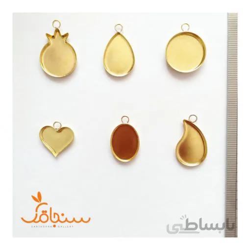 فریم گوشوارهی کفه دار برنجی (جفتی)
