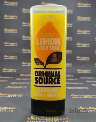 شامپو بدن اورجینال سورس 250 میلی لیتر original source-zesty lemon and tea tree