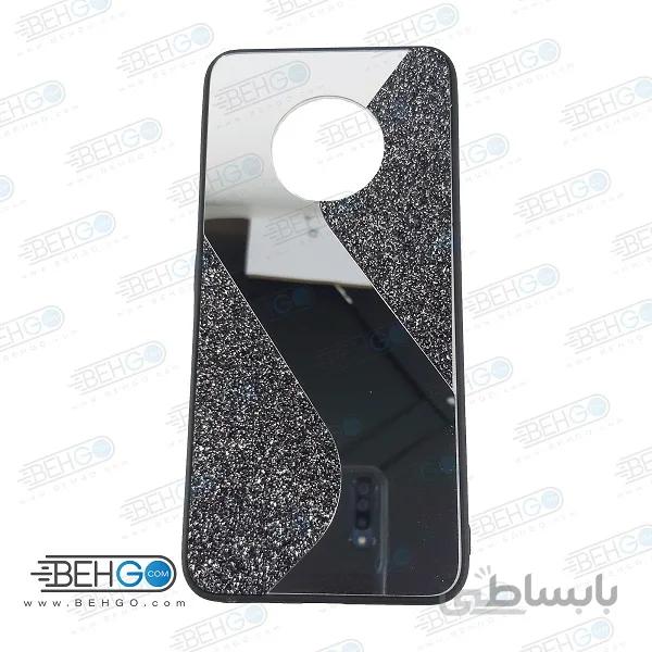 قاب گوشی Y9A قاب فانتزی هواوی وای 9A گارد مدل جدید اکلیلی آینه ای مناسب گوشی موبایل هواوی New Mirror glitter case For Huawei Y9A