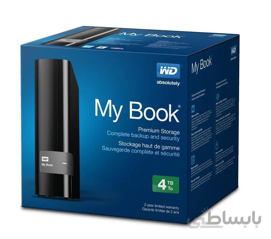 هارددیسک اکسترنال وسترن دیجیتال مدل My Book Desktop ظرفیت 4 ترابایت ا Western Digital My Book Desktop External Hard Drive - 4TB
