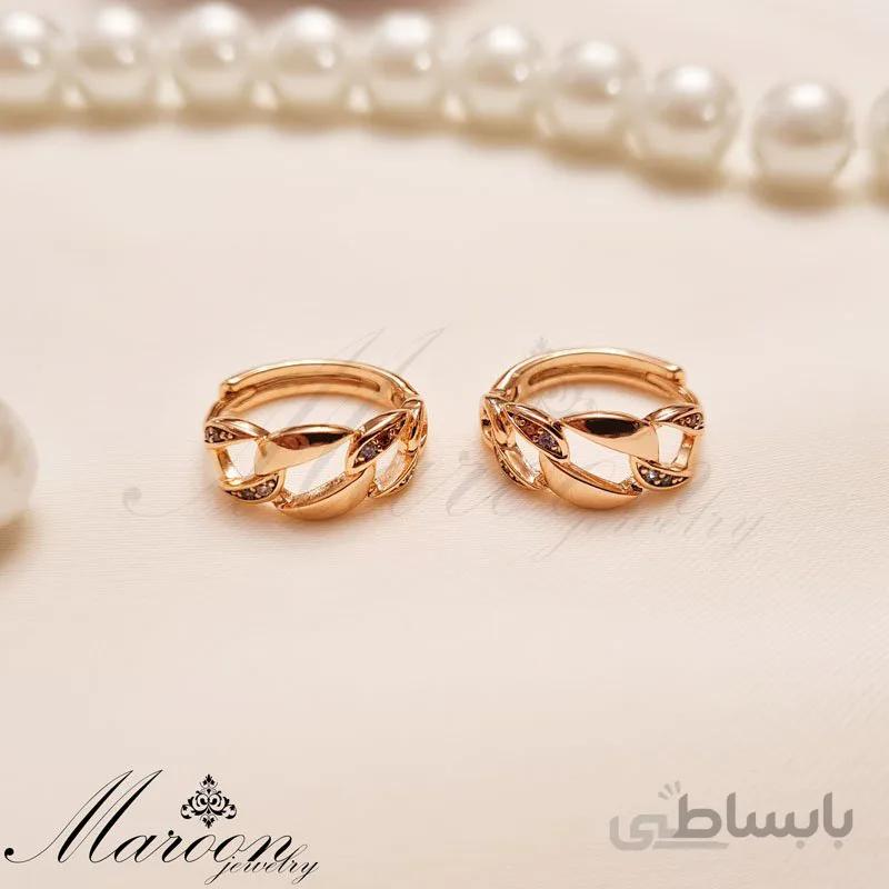 گوشواره کارتیه رنگی مارون CG125