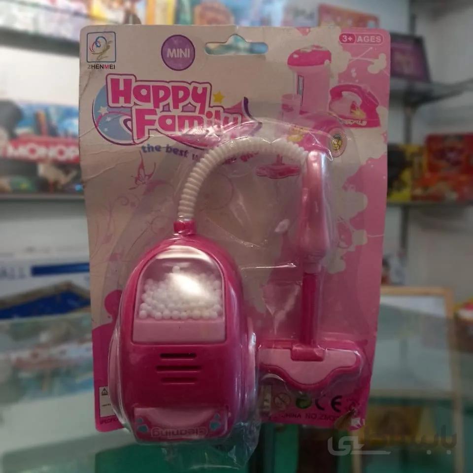 جارو برقی باتری خور خانواده شاد ا Happ Family Vacuum Cleaner Toy