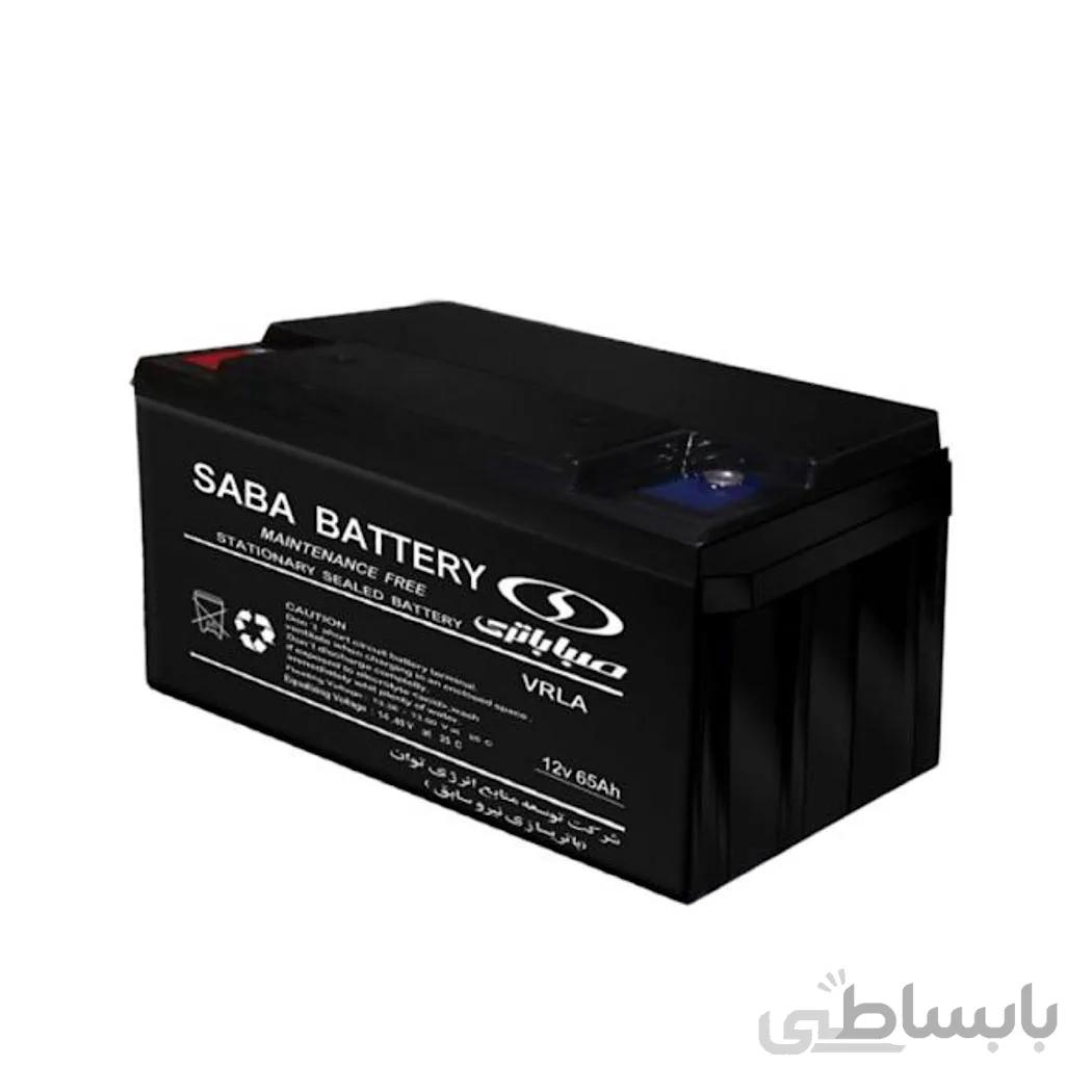 باتری 12 ولت 65 امپر صبا باتری