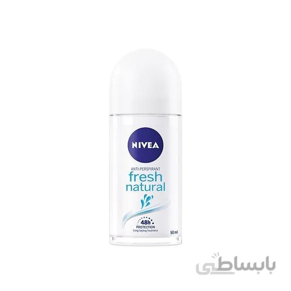 رول دیودورانت ضد تعریق نیوا nivea زنانه مدل fresh natural حجم 50 میلی لیتر