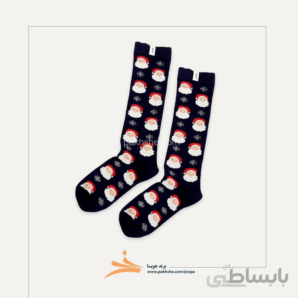 جوراب زیر زانویی نخ پنبه ای طرحدار برند جوپا کد 1410