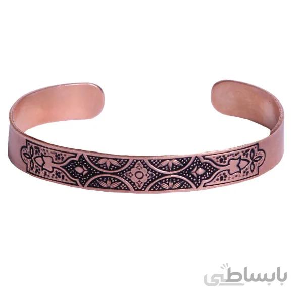 دستبند مسی دخترانه طرح فرش کد JW14