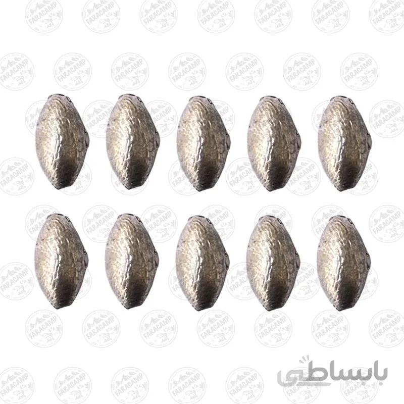سرب ماهیگیری زیتونی 3 گرم بسته 10 عددی