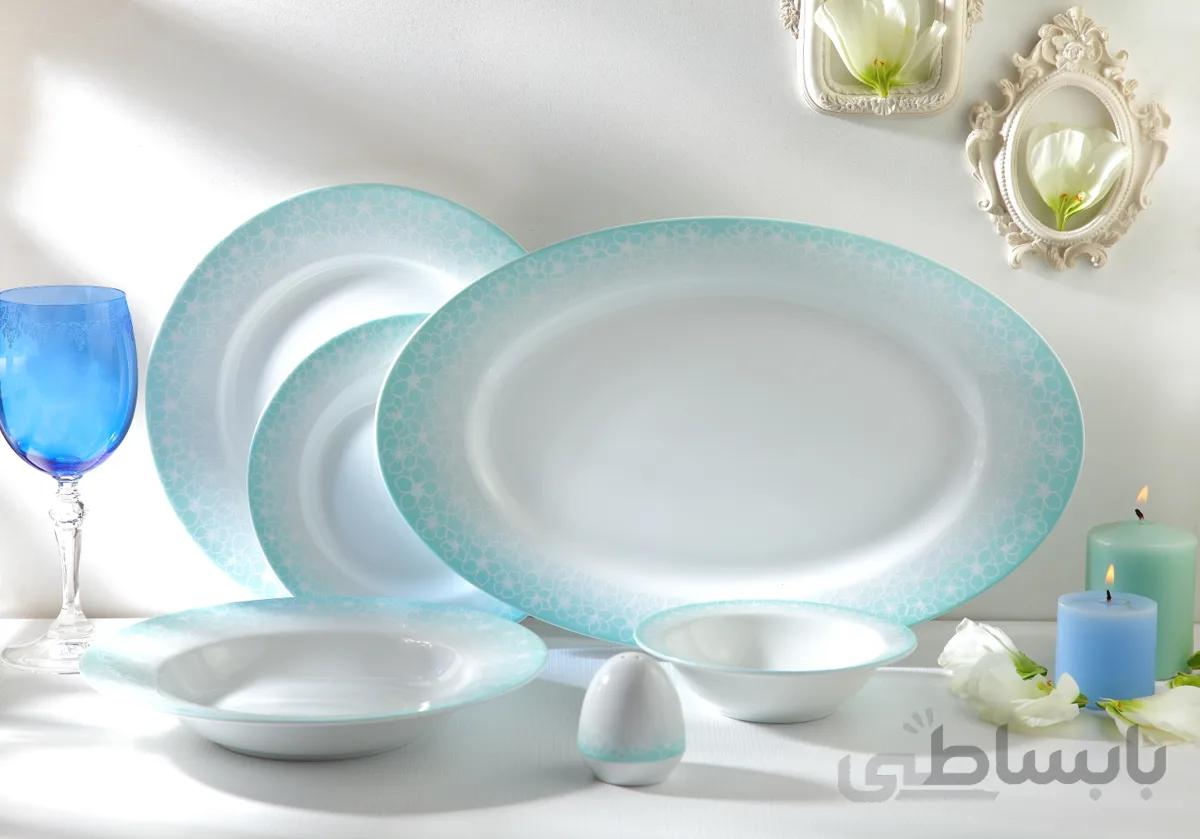 سرویس چینی زرین 6 نفره غذاخوری گلستان (28 پارچه) ا Zarin Iran ItaliaF Golestan 28 Pieces Porcelain Dinnerware Set