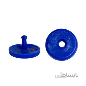 دکمه نگهدارنده کمربند ایمنی خودرو رنگ آبی کاربنی