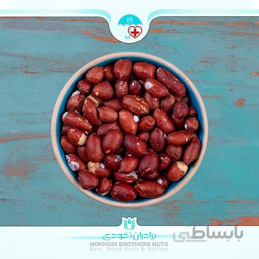 مغز بادام زمینی دو آتشه