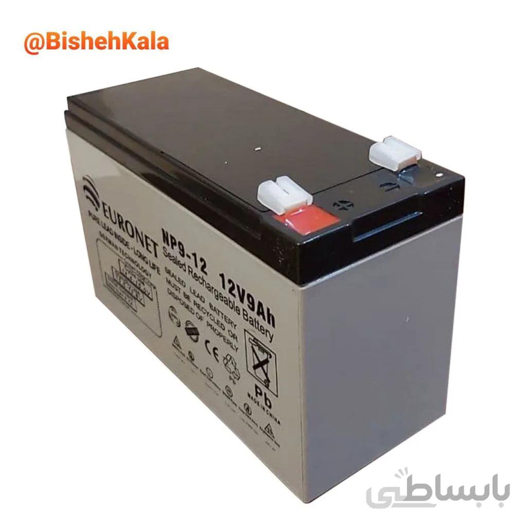 باتری ۱۲ ولت ۹ آمپر EURONET یورونت مدل NP9-12