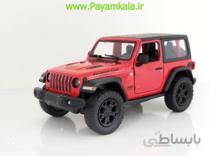 ماشین فلزی جیپ رانگلر (JEEP WRANGLER 2018 KINSMART) قرمز