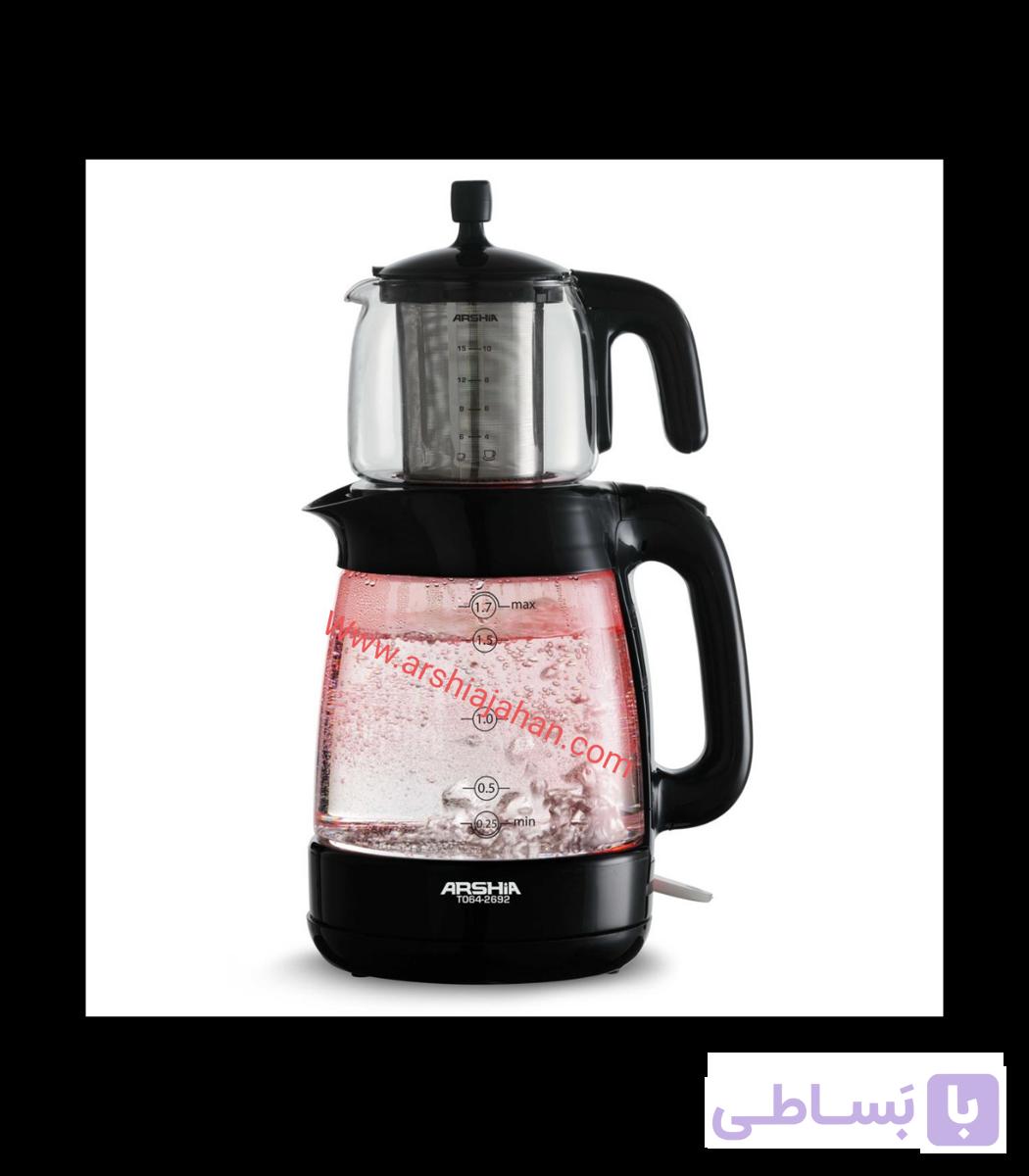 چای ساز روهم شیشه ای (پیرکس) عرشیا مدل T064-2692