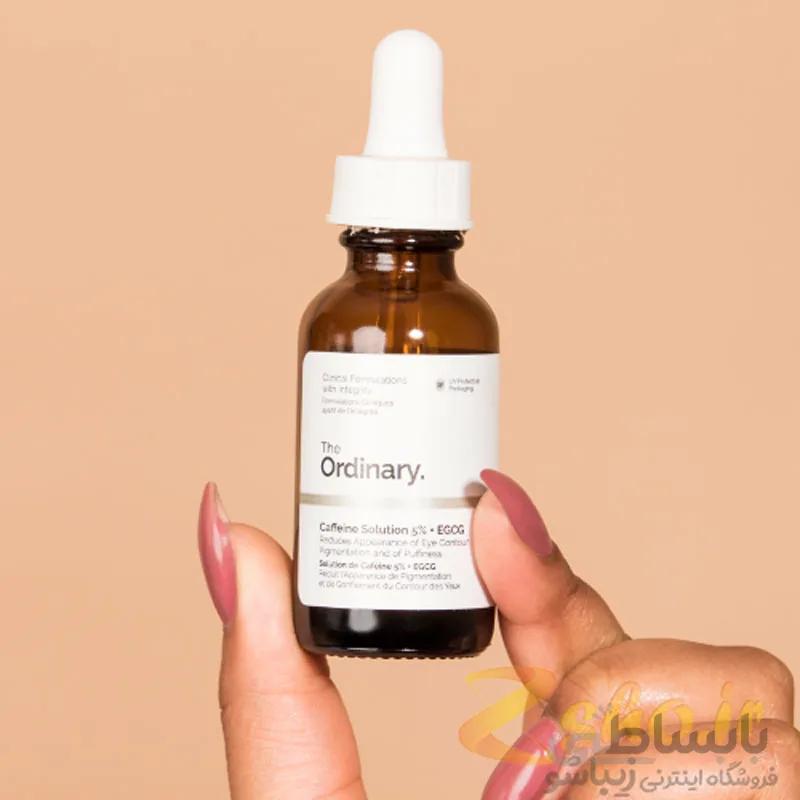 سرم کافئین اوردینری مدل caffeine solution 5%.EGCG ا The ordinary caffeine solution 5%.EGCG