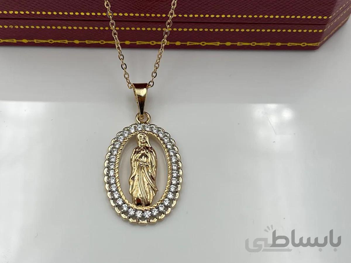 گردنبند مسیح دور نگین