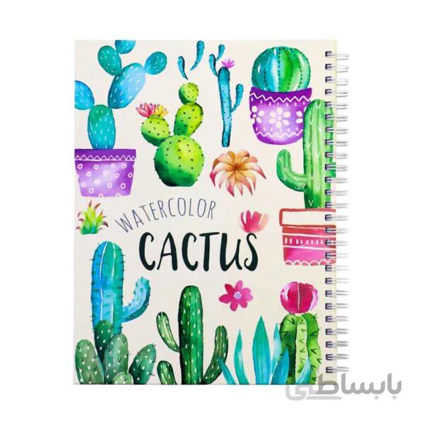 دفتر جلد سخت پازل طرح کاکتوس
