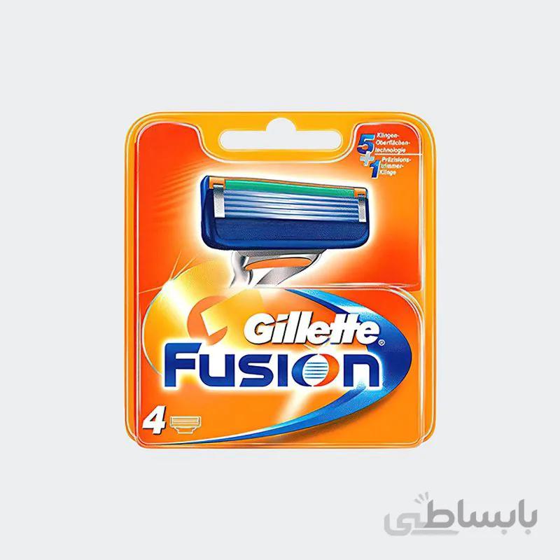 تیغ یدک ژیلت مدل ۵ Fusion بسته ۴ عددی ا fusion