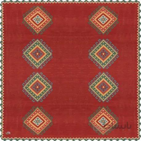 رومیزی مخمل مربع طرح گبه