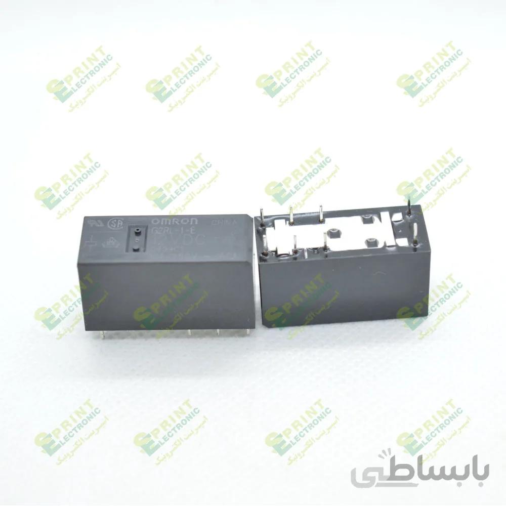رله 12 ولت کتابی ارتفاع کوتاه 8 پایه 16 آمپر G2RL-1-E-12VDC