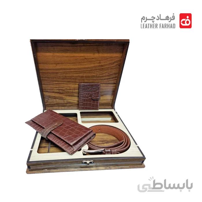 ست کادویی چرم طبیعی تبریز