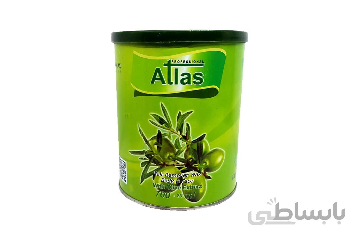 موم دائم کنسروی اطلس Atlas زیتون 700 گرم