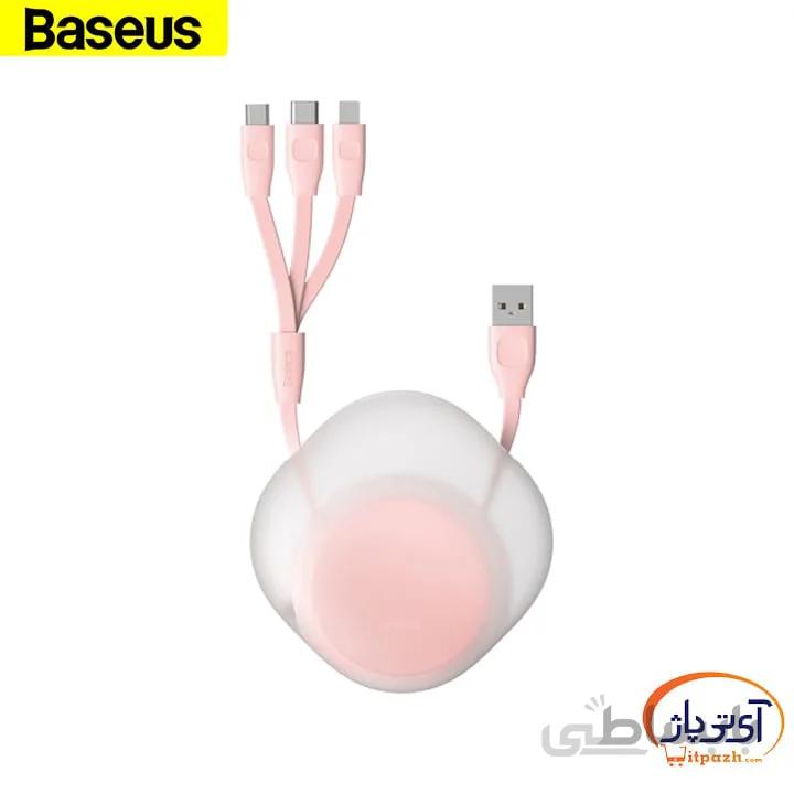 مالتي کابل شارژ و ديتا جمع شونده باسئوس مدل CAMLT-TY